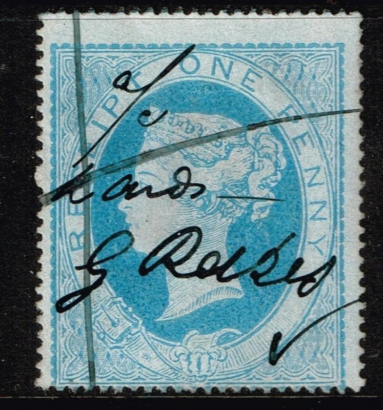 Great Britain SG# F4, Used, Light Blue.    Lot 06142015