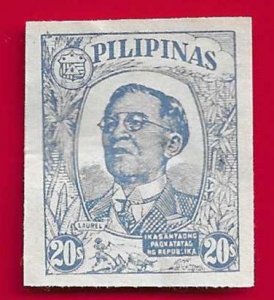 PHILIPPINES SCOTT#N39 1945 20c JOSE LAUREL - UNUSED