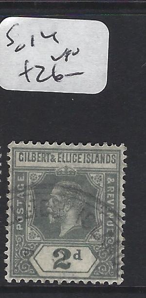 GILBERT AND ELLICE ISLANDS (P1804B)  KGV 2 D  SG 14     VFU