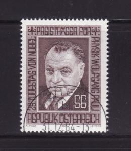 Austria 1263 Set U Wolfgang Pauli, Physicist (B)