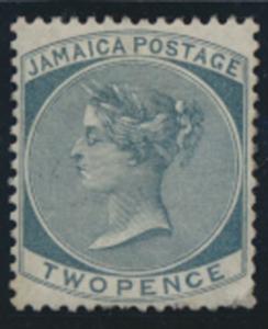 Jamaica SG 20a MH Slate  SC# 20  wmk CA  nice colour & centering see details