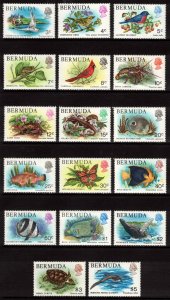 BERMUDA 1978-79 Wildlife; Scott 363-79, SG 387-403; MNH