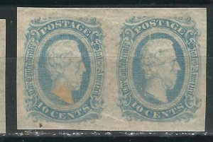 US CSA 11a Milky Blue Pair  VF 1863 SCV $110.00*