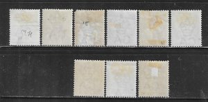 TOBAGO SCOTT #14-18/20/22-23 1882-96 PARTIAL SET- WMK CA- MINT (#14 USED)