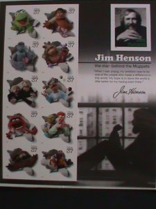 ​UNITED STATES-2005 SC#3944 JIM HENSON & THE MUPPETS MNH SHEET-VERY FINE