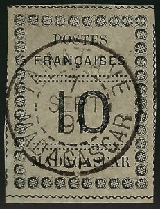 Madagascar SC#9 Used VF SCV$40.00..Worth a close look!!