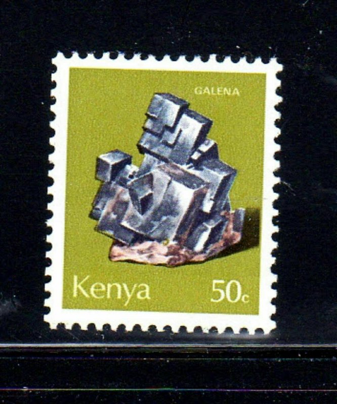 KENYA #102  1977  50c  GALENA  MINERAL     MINT  VF NH  O.G