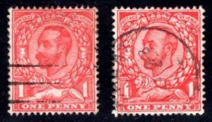 Great Britain 152,154  VF, Used, Both Types, George V, CV $6.50   ...  2481334