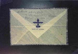 Italy 1940 Airmail Cover to USA (Creased) - Z1578