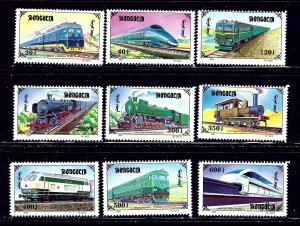 Mongolia 2255A-I MNH 1999 Locomotives    (ap2039)