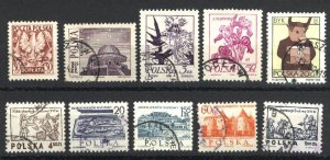 Poland 1446,1340,1338,1336,2071,2071B,2017,2020,3279,J28   used VF  PD