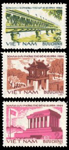 Democratic Republic of Viet Nam 1984 Scott #1442-1444 Mint NGAI Never Hinged