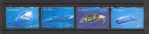 MARINE LIFE - NICARAGUA #2332-5  MNH