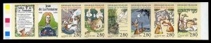 France, 1950-Present #2491c (YT B2964a) Cat€170, 1995 Fables of Jean de la ...