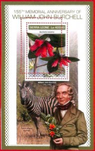 A4578 - LION SAW - MISPERF ERROR: 2018, William J. Burchell, Flowers, Zebra-