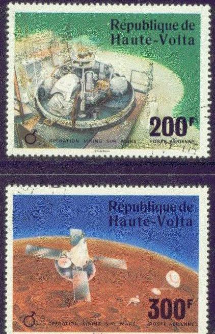 Burkina Faso  C238-39 Used Viking-Mars (Space) CV $!.40