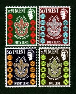 St Vincent # 216-219 Mint v!
