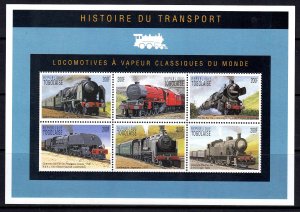 Togo 1996 History of Transportation Mint MNH Miniature Sheet SC 1677
