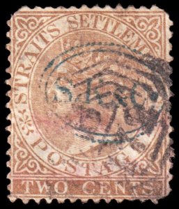Straits Settlements Scott 10 (1867) Used F, CV $8.50 C
