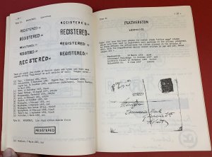 New Zealand Registered Mail Markings, by Rev. A. Voyce, Postal History Handbook