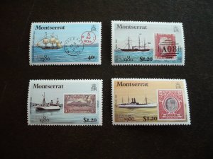 Stamps - Montserrat - Scott# 414,416-418- Mint Never Hinged Part Set of 4 Stamps