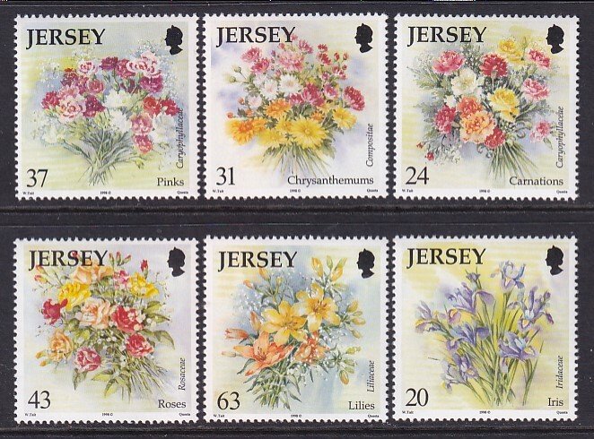 Jersey 872-877 Flowers MNH VF