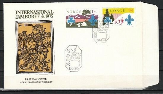 Norway, Scott cat. 656-657. World Scout Jamboree. First day cover. ^