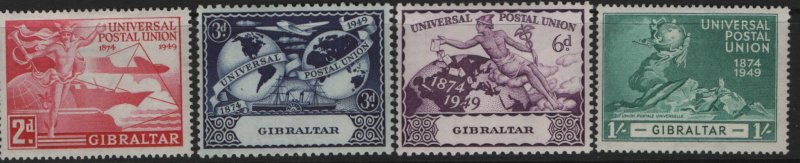 GIBRALTAR 123-6 MINT (LH) F/VF  SET OF 4