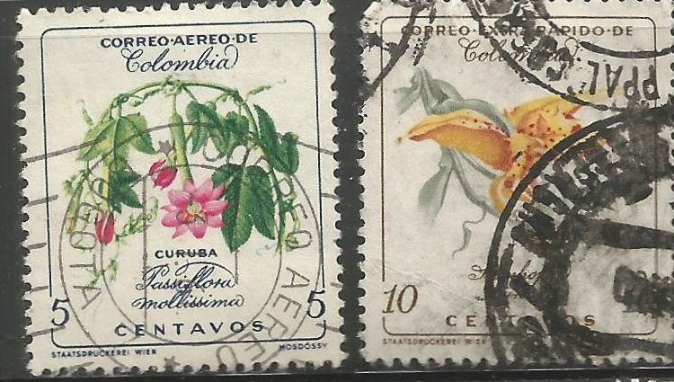 COLOMBIA  C360, C365  USED,  FLOWER TYPE