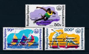 [55818] Togo 1976 Olympic games Sailing Fencing with overprint MNH