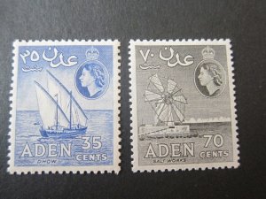 Aden 1956 Sc 52a,54a MH