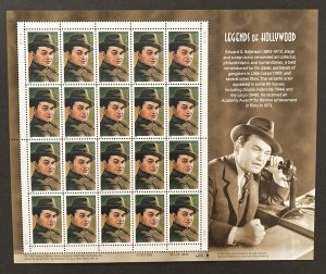 U.S. 2000 #3446 Sheet, Edward G. Robinson, MNH.