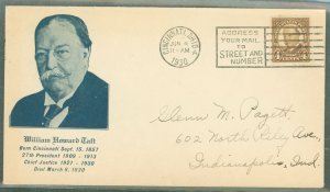 Austria 685 (1930) 4c Taft (single) on an addressed First Day cover with a Grafton Cachet