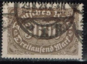 Germany 1923,Sc.#206 used Numeral, color b + c cv.€8