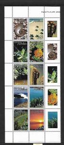 NETHERLANDS ANTILLES, 1161, MNH, SS, FOLDED, NATURE