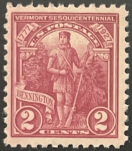 Scott #643 1927 2¢ Vermont Sesquicentennial MNH OG VF