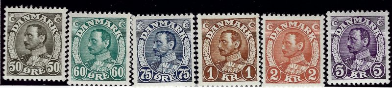 Denmark SC#239-243 Mint F-VF...A very Popular Country!!