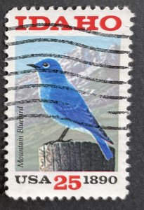 US #2439 Used F/VF - 25c Idaho Mountain Bluebird [US19.6.3]