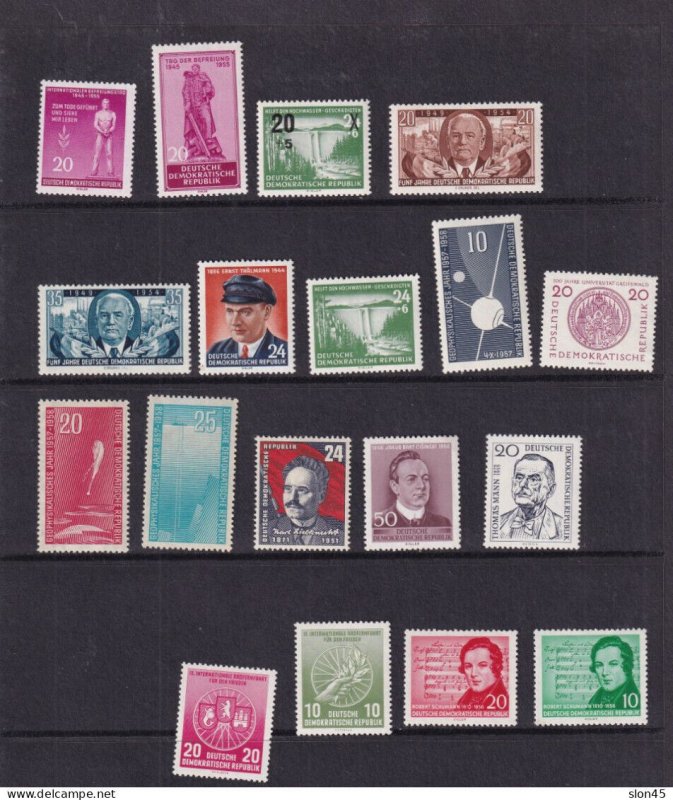 Germany DDR Accumulation 1956 and Up MNH 16234