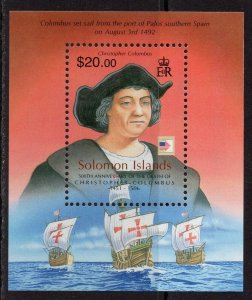 Thematic stamps SOLOMON IS 2006 COLUMBUS 500th DEATH ANN. MS1183 mint