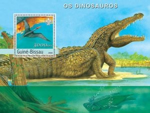 Guinea-Bissau MNH S/S Dinosaurs Crocodiles 2003