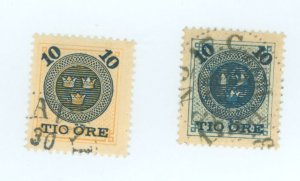 Sweden #50-51 Used