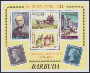 1979 Barbuda 439-42/B41 Rowland Hill