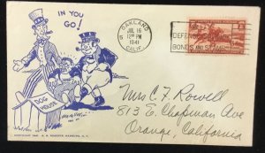 World War II Patriotic Cover “Japan in the Dog House”  July 16, 1941