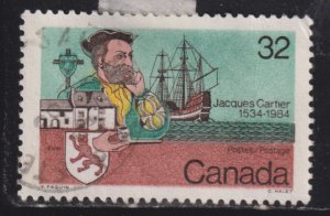 Canada 1011 Jacques Cartier and Ship 32¢ 1984