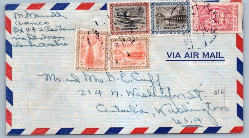 GOLDPATH: Saudi Arabia cover,  1960-68, To WA USA, CBHW_07_03