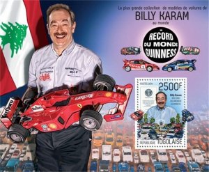 Togo - 2014 Billy Karam Guinness World Record- Souvenir Sheet- 20H-887