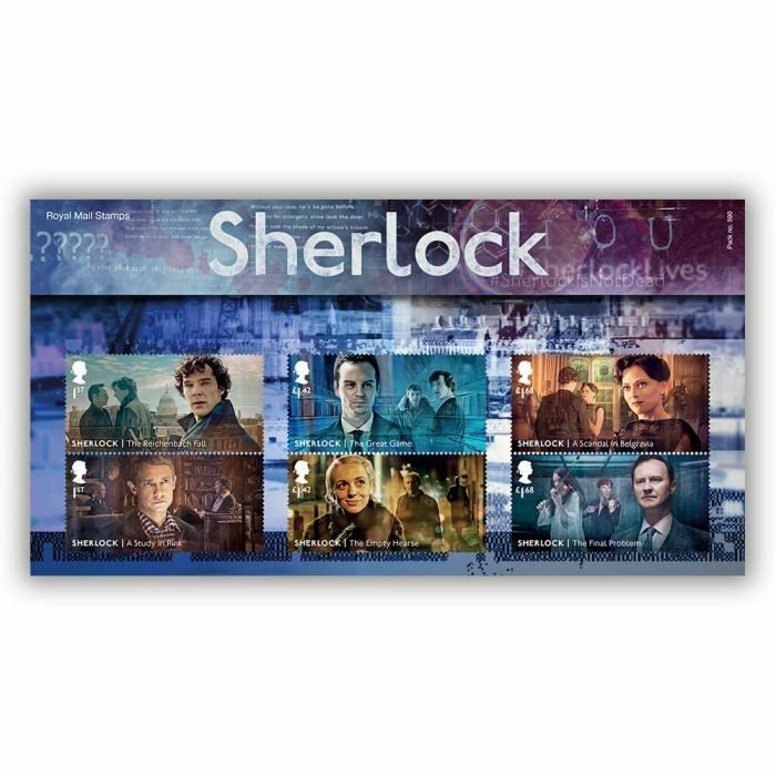 Royal Mail - Sherlock - Presentation Pack - With UV light details - MNH