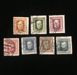 Czechoslovakia 95-7 & 98-101 Used 2 sets