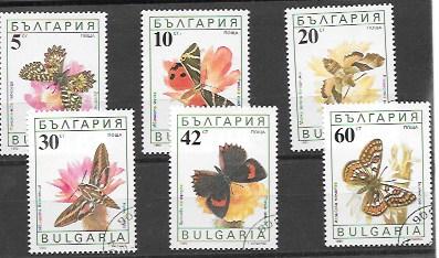 Set of 6 Butterflies and flowers